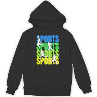 Multi-Sport Enthusiast Basketball Baseball Soccer Football Hoodie - Thegiftio UK