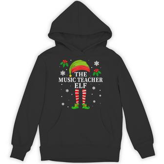 The Music Teacher Elf Christmas Matching Unisex Hoodie | Mazezy