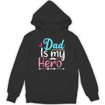 My Dad Is My Hero ギフト 父の日 クール キッズ シャツ メンズ レディース パーカー - Kawaiitshirt