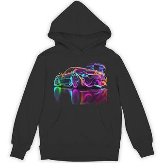 Neon Sports Car Hoodie - Thegiftio UK