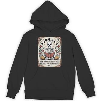 How Many Nights Reading Meme 6 7 Book Lover Hoodie - Seseable