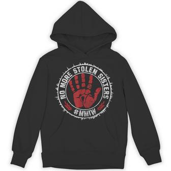 No More Stolen Sisters With Red Hand Stop Mmiw Hoodie - Thegiftio UK