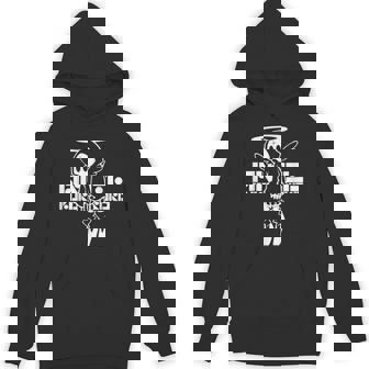 Nog-T-0012-天使-黒 パーカー - Kawaiitshirt