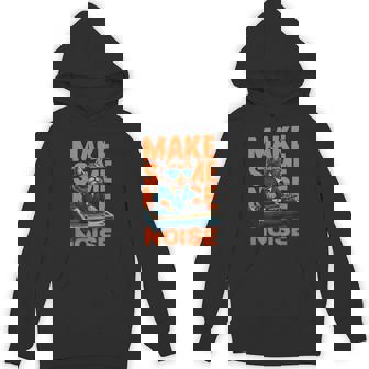 Make Some Noise DJ Cat EDM Music Festival Art Unisex Hoodie | Mazezy