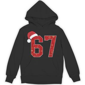 Number 67 Meme Santa Christmas Matching Group Costume Hoodie - Thegiftio UK