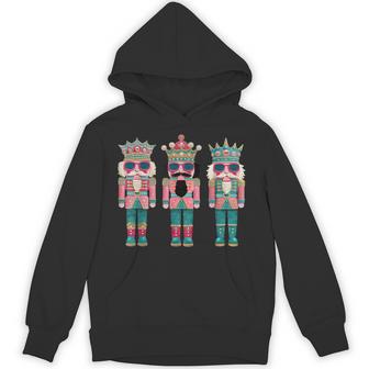 Nutcracker Three Nuts Merry Christmas Xmas Vintage Holiday Hoodie - Thegiftio