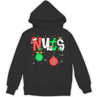 Nuts Chest Matching Couple Humor Xmas Chestnuts Joke Men Unisex Hoodie | Mazezy