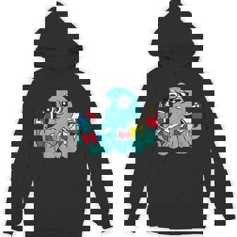 Octopus Reading Books Unisex Hoodie | Mazezy