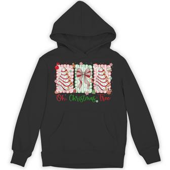 Oh Christmas Tree Coquette Christmas Preppy Cookie Baking Hoodie - Thegiftio UK