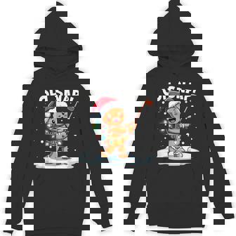 Oh Snap Gingerbreadman Golfer Golf Christmas Golfing Hoodie | Mazezy