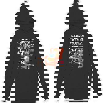 Orange Cat Reading Book 67 Six Seven Meme Tank Top Unisex Hoodie | Mazezy