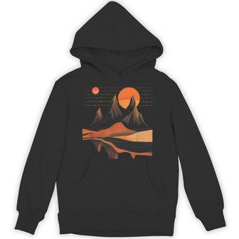 Orange Landscape Cool Graphic S 6Xl Graphic Hoodie | Mazezy
