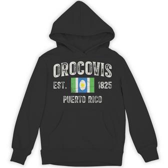 Orocovis City In Puerto Rico Est 1825 Puerto Rico Flag Hoodie - Thegiftio UK