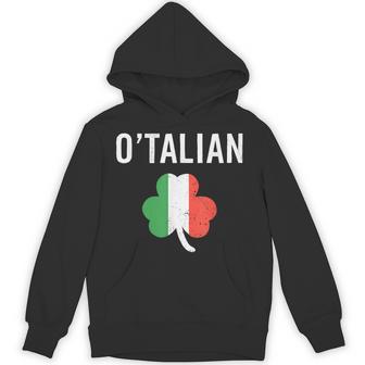 O'talian Italian Irish St Patrick's Day Italy Flag Hoodie | Mazezy