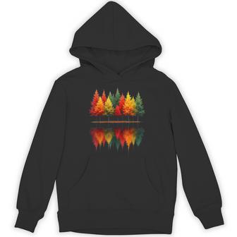 Outdoor Wildlife Abstract Nature Reflection Forest Trees Hoodie | Seseable UK