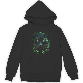 Panther With Beautiful Green Eyes Black Panthers Hoodie - Thegiftio UK