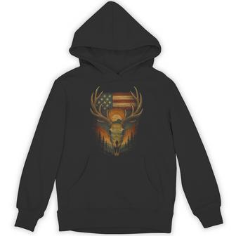 Patriot Of The Wild USA Patriotic Deer Hunting Elk Hunter Tank Top Unisex Hoodie | Mazezy