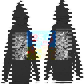 Patriotic Cat Selfie Bigfoot 250Th Anniversary 1776-2026 Usa Hoodie - Monsterry