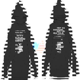 Patriotic And Ready To Talk Politics At Thanksgiving Turkey Unisex Hoodie | Mazezy