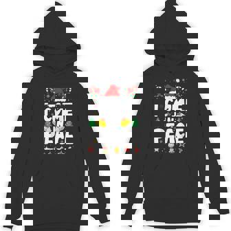 I Come In Peace I'm Peace Couple Matching Christmas Hoodie - Thegiftio