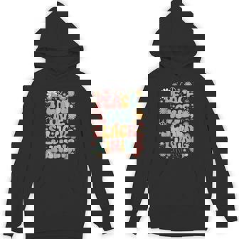 Peace Love Slacklining 60s 70s Hippie Retro Slackliner Unisex Hoodie | Mazezy