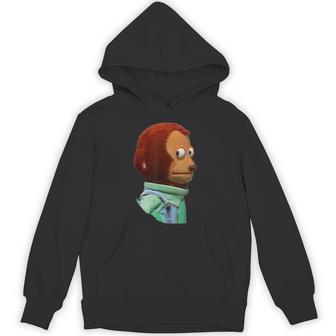 Pedro The Monkey Meme Iconic Side-Eye Expression Hoodie - Thegiftio UK