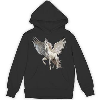 Pegasus Winged Flying Horse Greek Ancient Mythology Hoodie - Thegiftio UK