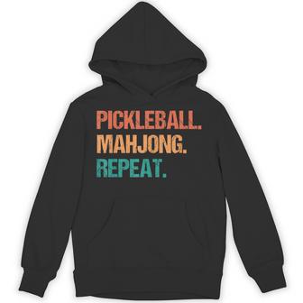 Pickleball Mahjong Repeat Hoodie - Thegiftio UK
