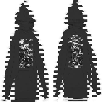 Pig With Guitar Rocker Urban Animal Punk Grunge Aesthetic Unisex Hoodie | Mazezy