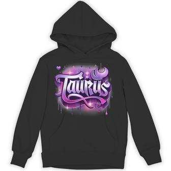 Pink & Purple Taurus Zodiac Star Sign Hoodie - Thegiftio UK