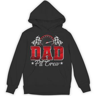 Pit Crew Race Car Racing Dad Family Birthday Party Hoodie - Thegiftio UK