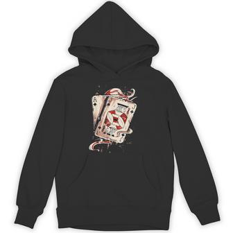 Poker Hand Ace And Jack Playing Cards Blackjack Hoodie - Thegiftio UK