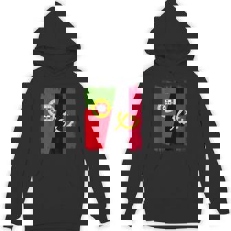 Portugal Angola Half Flag Portuguese Angolan Roots Pride Unisex Hoodie | Mazezy