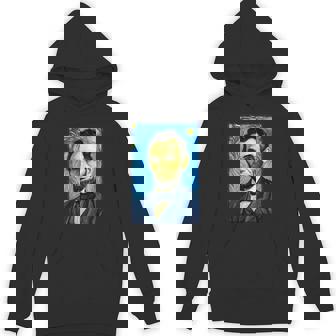 Post Impressionist Abraham Lincoln Unisex Hoodie | Mazezy