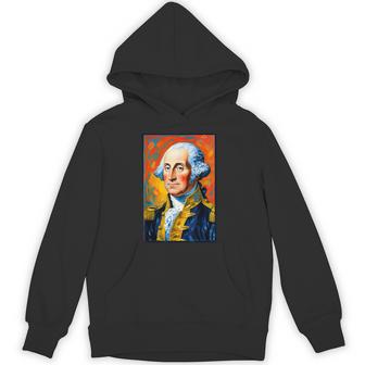 Post Impressionist President George Washington Unisex Hoodie | Mazezy