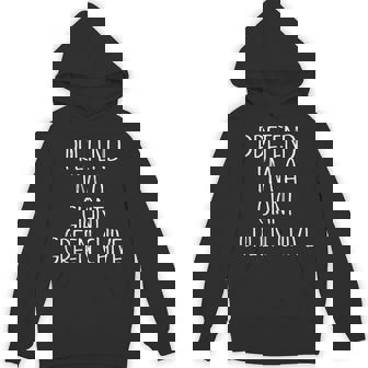 Pretend I'm A Giant Green Chive Halloween Costume Matching Unisex Hoodie | Mazezy