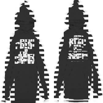 Pretend I'm a Surfer Halloween Costume Unisex Hoodie | Mazezy