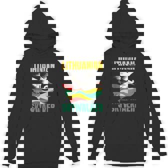 Pretty Lithuanian Stork In Lithuania Colors Costume Unisex Hoodie | Mazezy