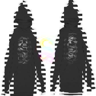 Prismatic Serpent Sacred Pattern Unisex Hoodie | Mazezy