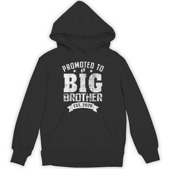 Promoted To Big Brother 2026 Cool Brother Baby Announcement Hoodie - Thegiftio UK