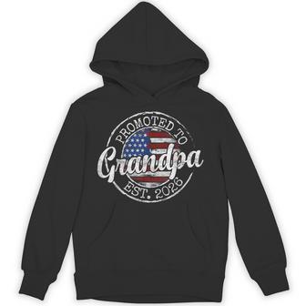 Promoted To Grandpa Est 2026 First Time Grandfather To Be Hoodie - Thegiftio UK
