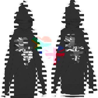 Proud British South African Expat A South Africa UK Flag Tank Top Unisex Hoodie | Mazezy