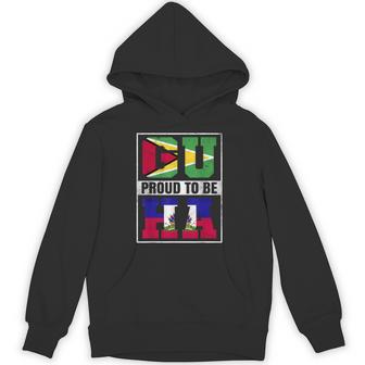 Proud Haitian Guyanese Mix Haiti And Guyana Heritage Hoodie - Thegiftio