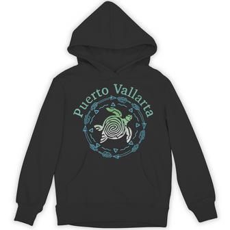 Puerto Vallarta Vintage Tribal Turtle Hoodie - Thegiftio UK
