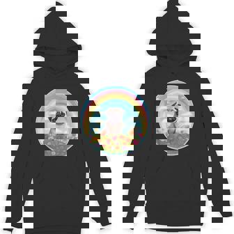 Pug Rainbow Bridge Cute Colorful Dog Memorial Painting Tank Top Unisex Hoodie | Mazezy