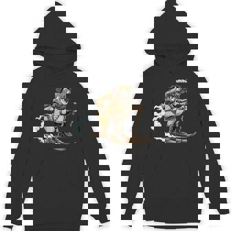 Pug Skier With Jetpack Goggles Retro Alpine Winter Unisex Hoodie | Mazezy