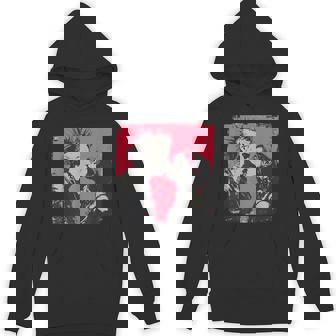 Punk Love Kiss Moment In Rebel Style Unisex Hoodie | Mazezy