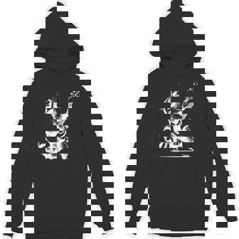 Racoon Bass Guitar Music Bassist Racoon Guitarist Musician Unisex Hoodie | Mazezy