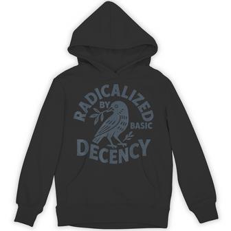 Radicalized By Basic Decency Peace Dove Equality Hoodie - Thegiftio UK