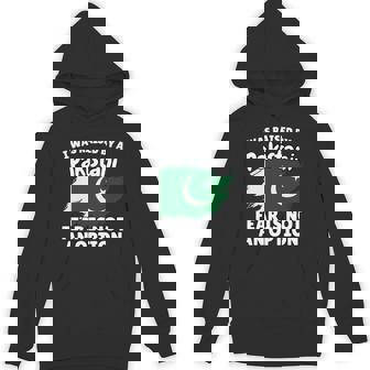 I Was Raised By a Pakistani Pakistan Flag Son Daughter Unisex Hoodie | Mazezy